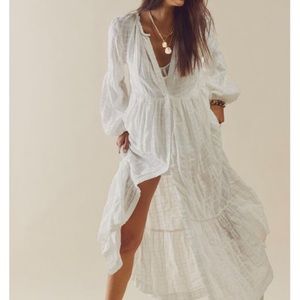 ❤️🔥❤️ FREE PEOPLE Edie Ivory Maxi Dress SIZE M❤️🔥❤️